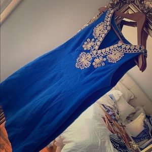 Lilly Pulitzer dress size 2 royal blue and gold